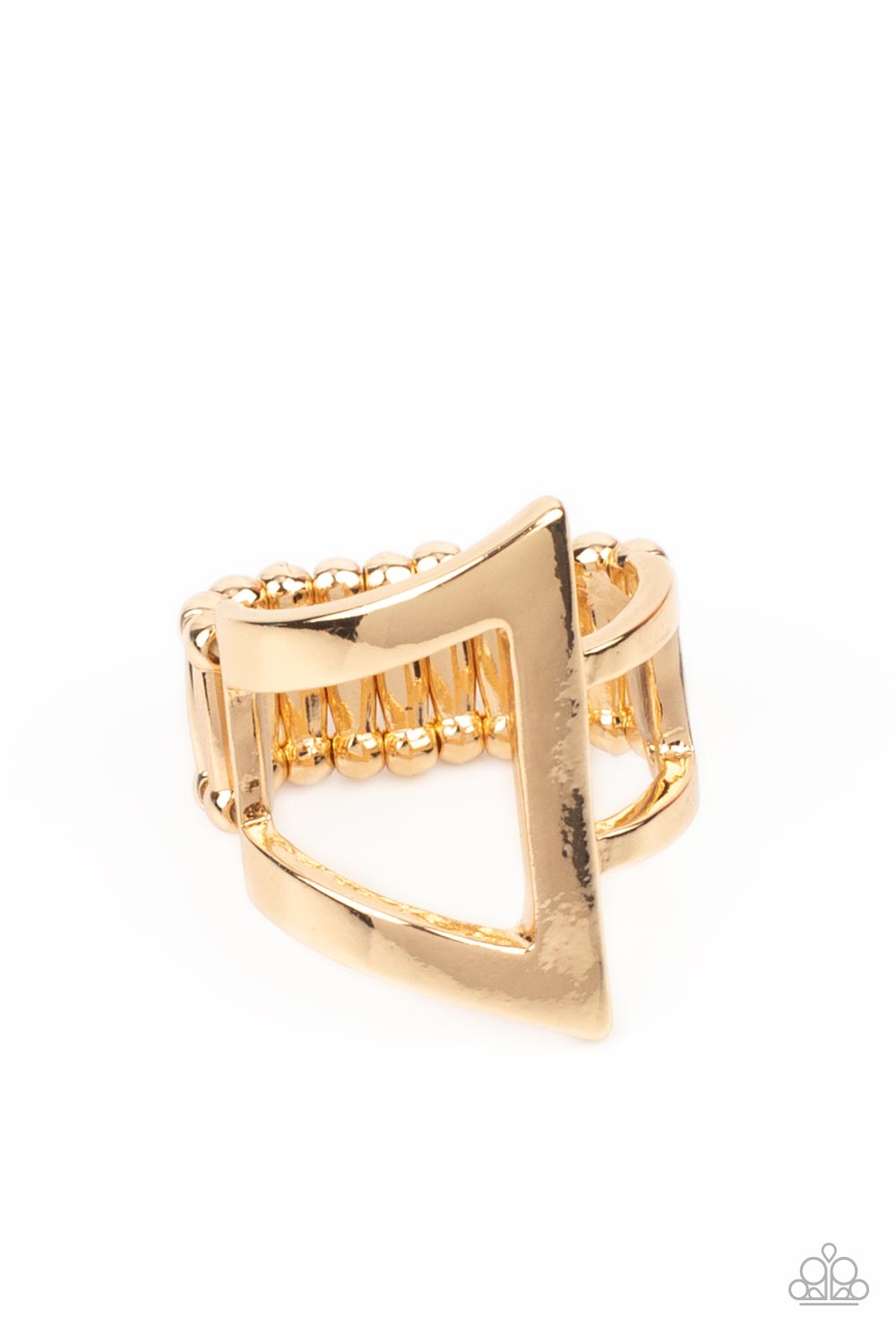 Rebel Edge - gold - Paparazzi ring