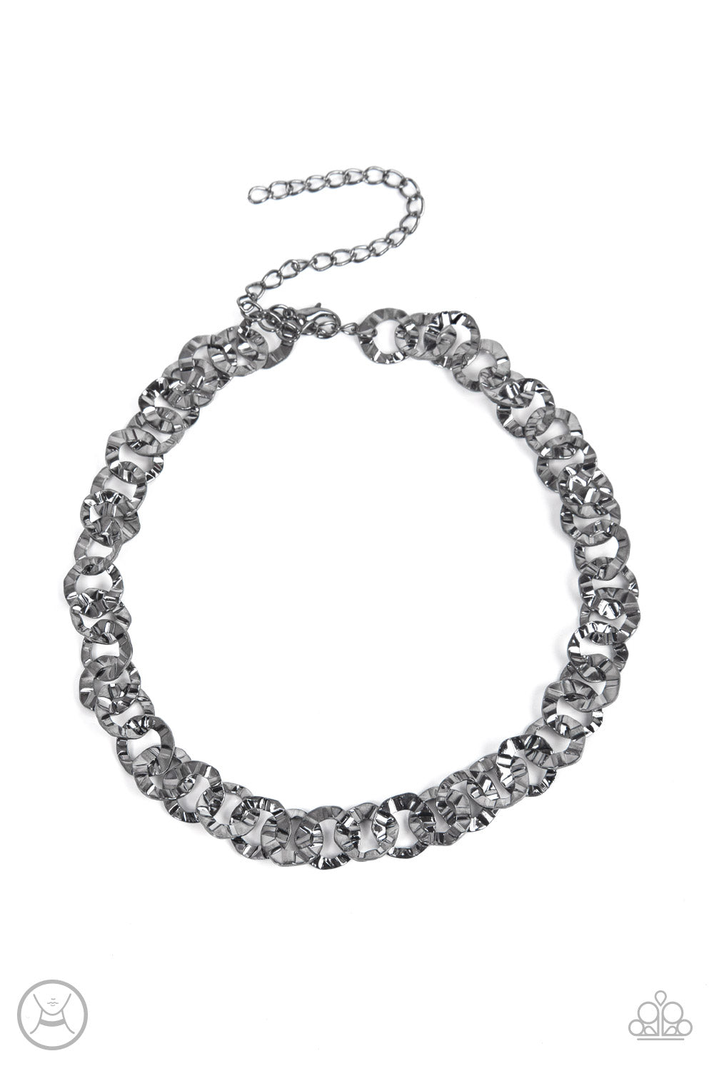 Rebel Grit - black - Paparazzi necklace