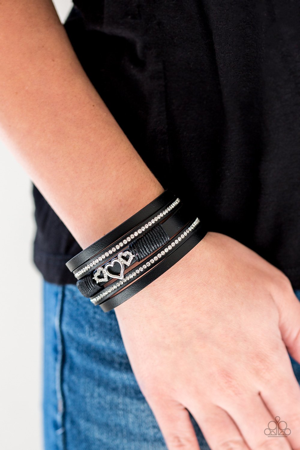Rebel Valentine - black - Paparazzi bracelet