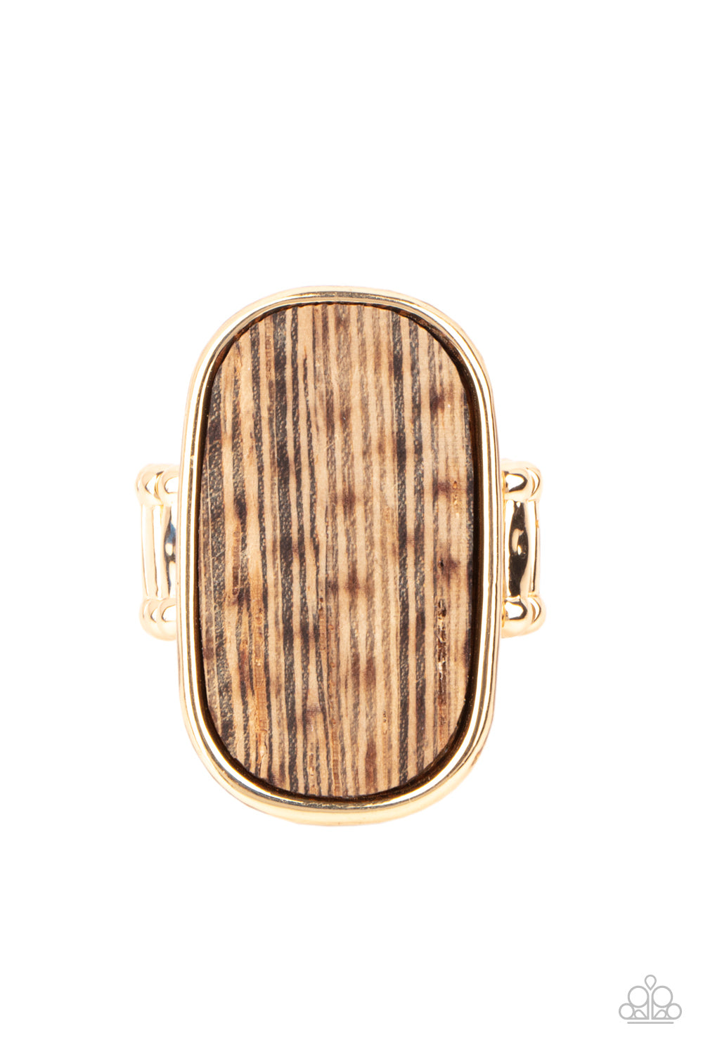 Reclaimed Refinement - gold - Paparazzi ring