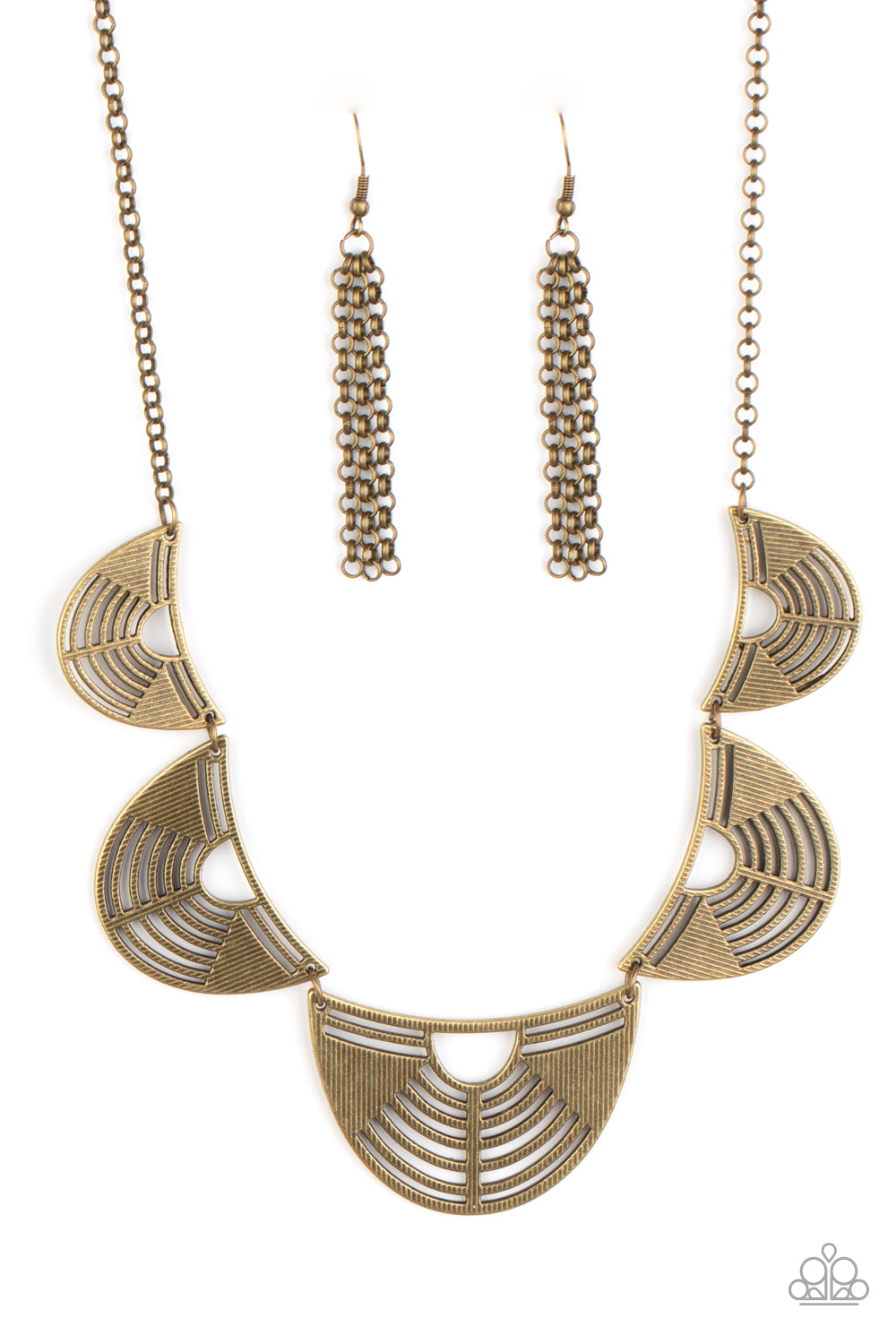 Record Breaking Radiance - brass - Paparazzi necklace