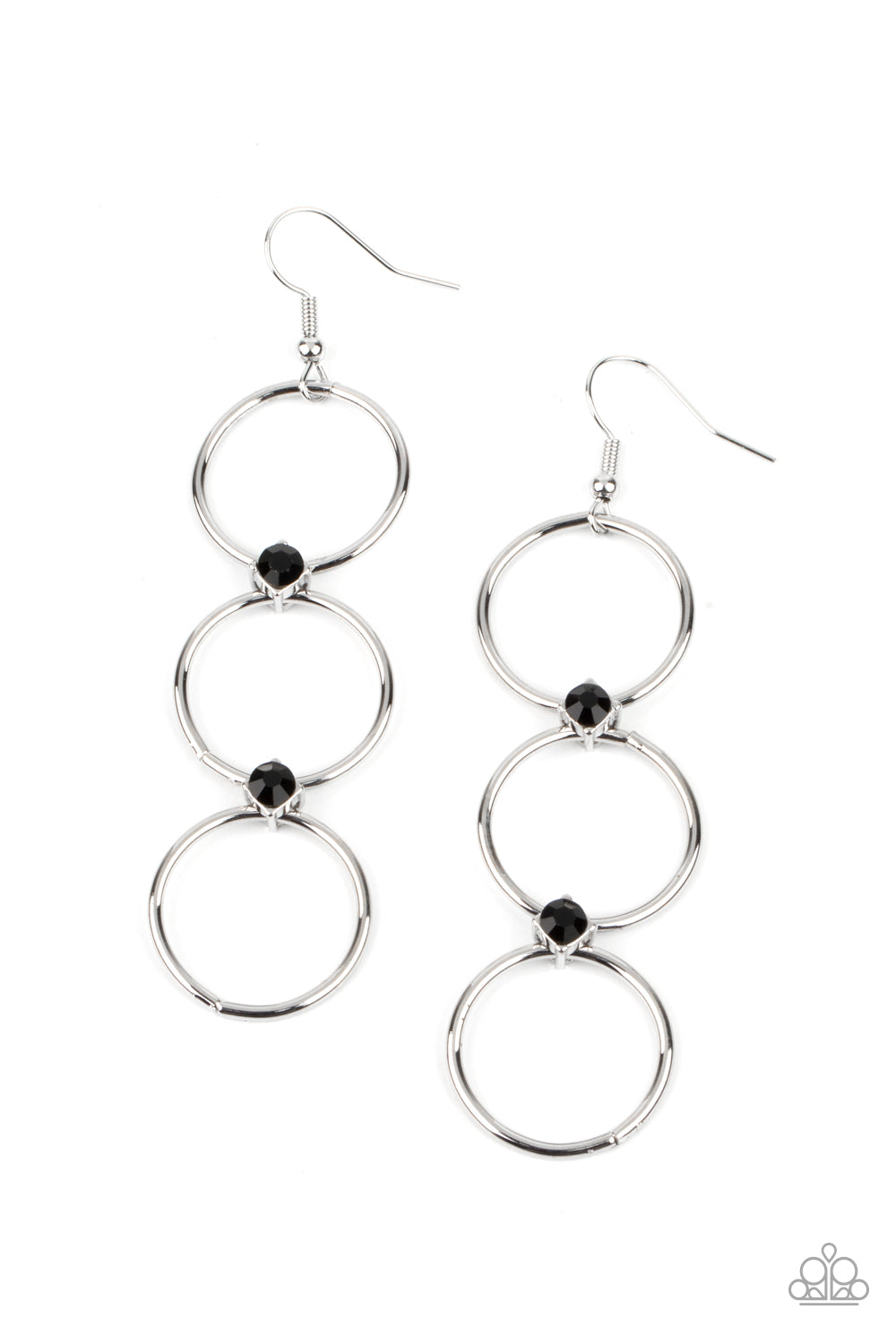 Refined Society - black - Paparazzi earrings