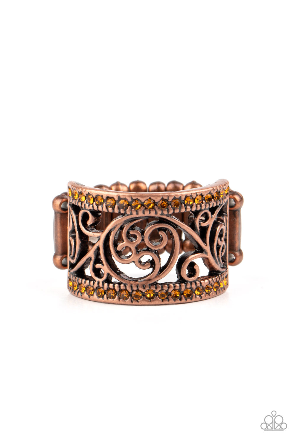 Regal Reflections - copper - Paparazzi ring