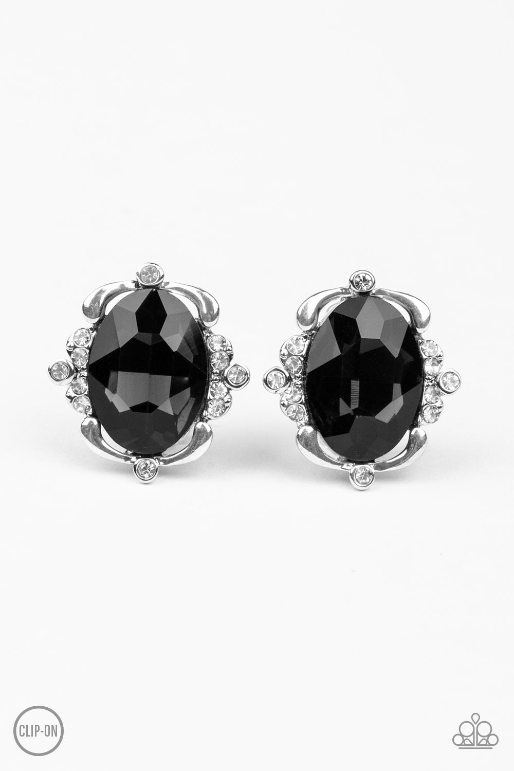 Regally Radiant - black - Paparazzi CLIP ON earrings