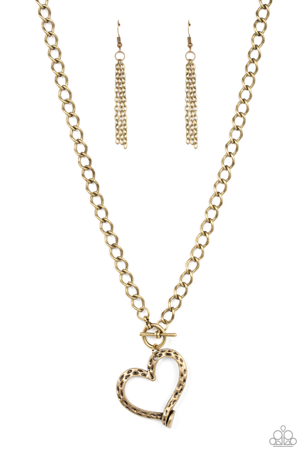 Reimagined Romance - brass - Paparazzi necklace