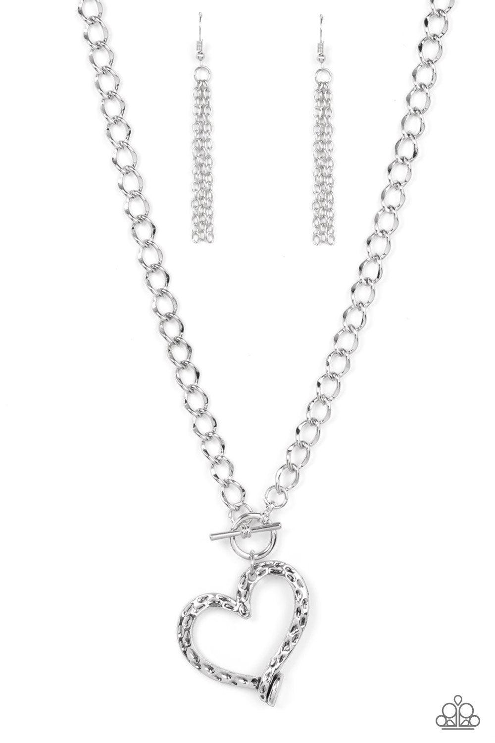 Reimagined Romance - silver - Paparazzi necklace
