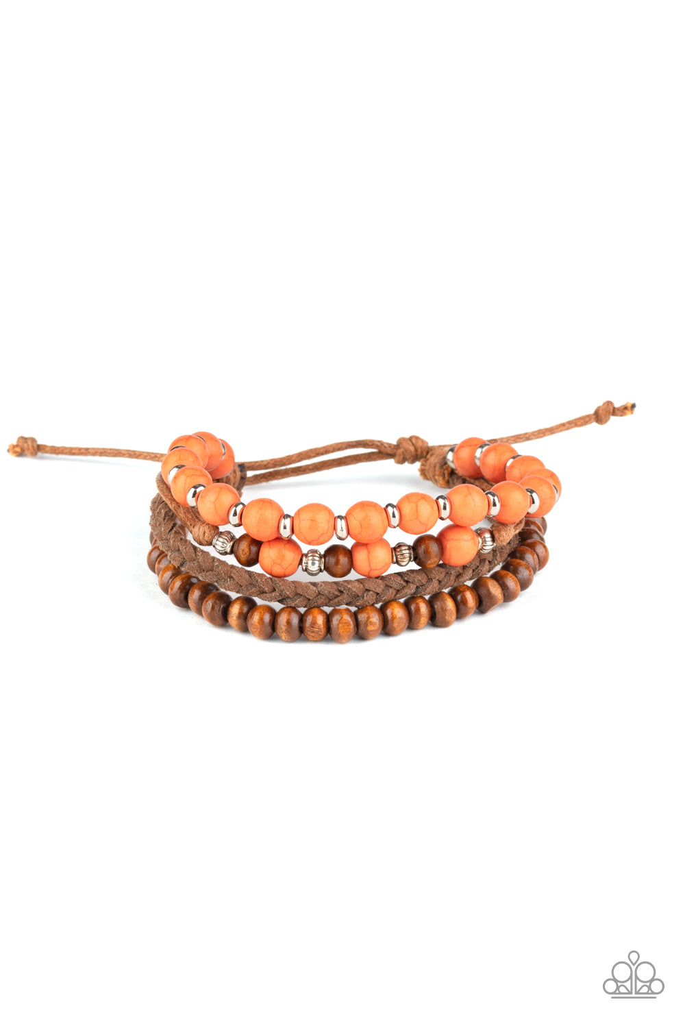 Renewable Energy - orange - Paparazzi bracelet