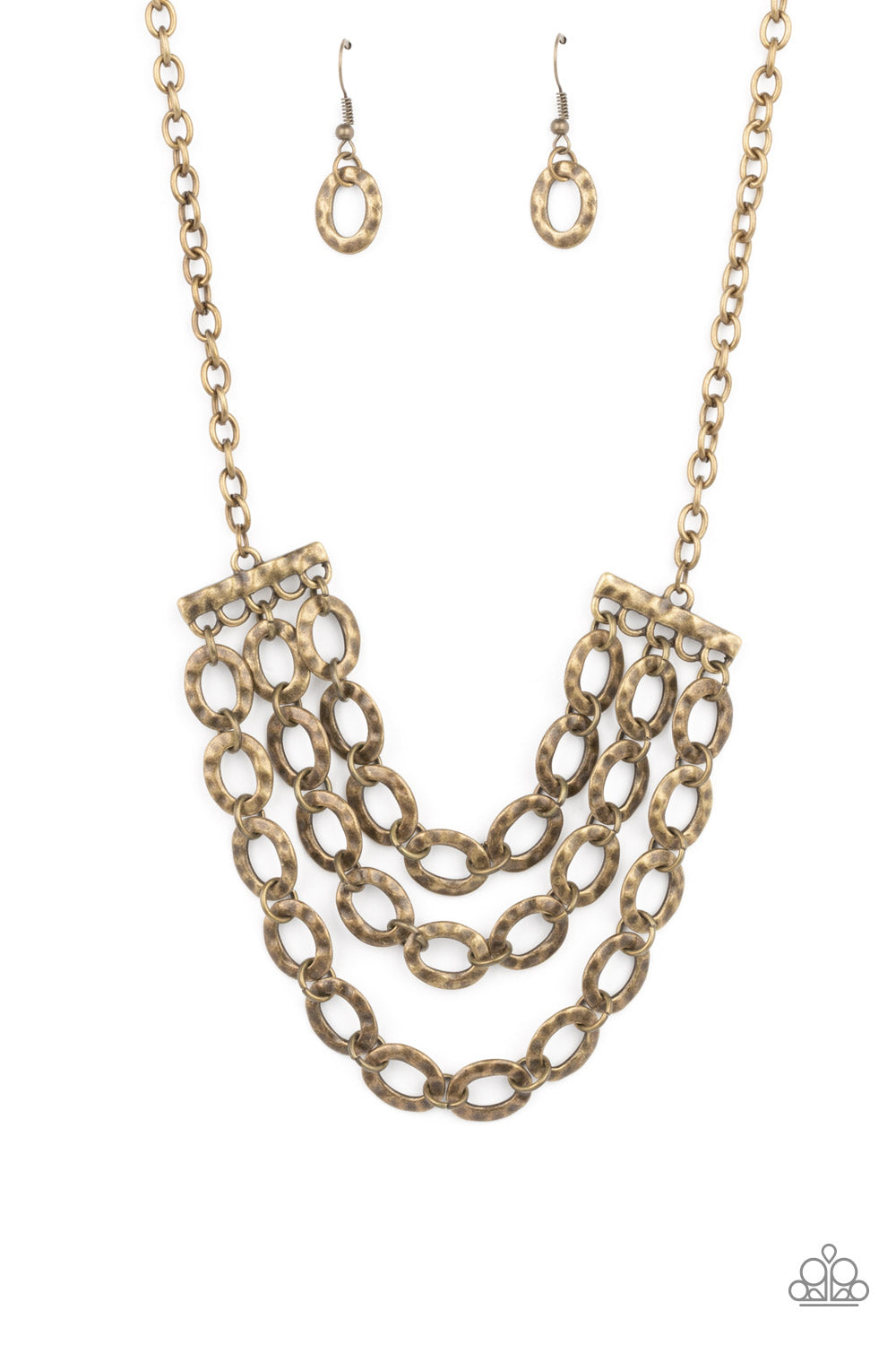 Repeat After Me - brass - Paparazzi necklace