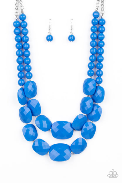 Resort Ready - blue - Paparazzi necklace