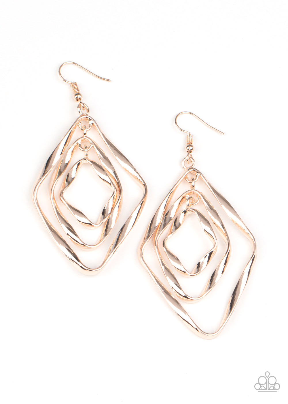 Retro Resplendence - gold - Paparazzi earrings