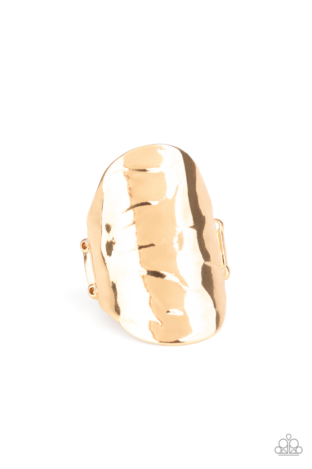 Retro Ripple - gold - Paparazzi ring