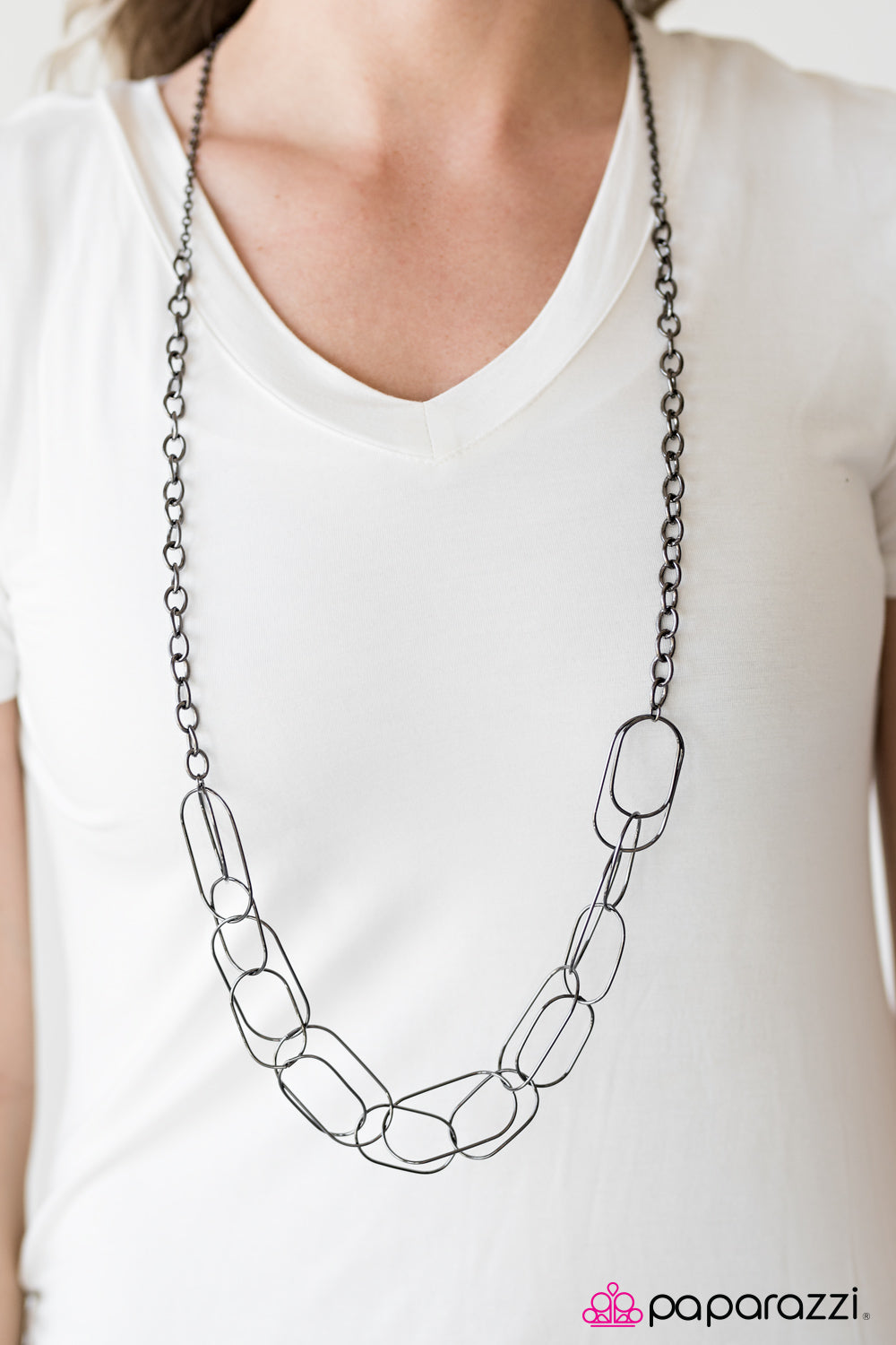 Retrograde - Black - Paparazzi necklace