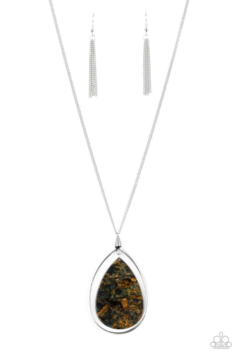 Retrograde Radiance - multi (brown) - Paparazzi necklace