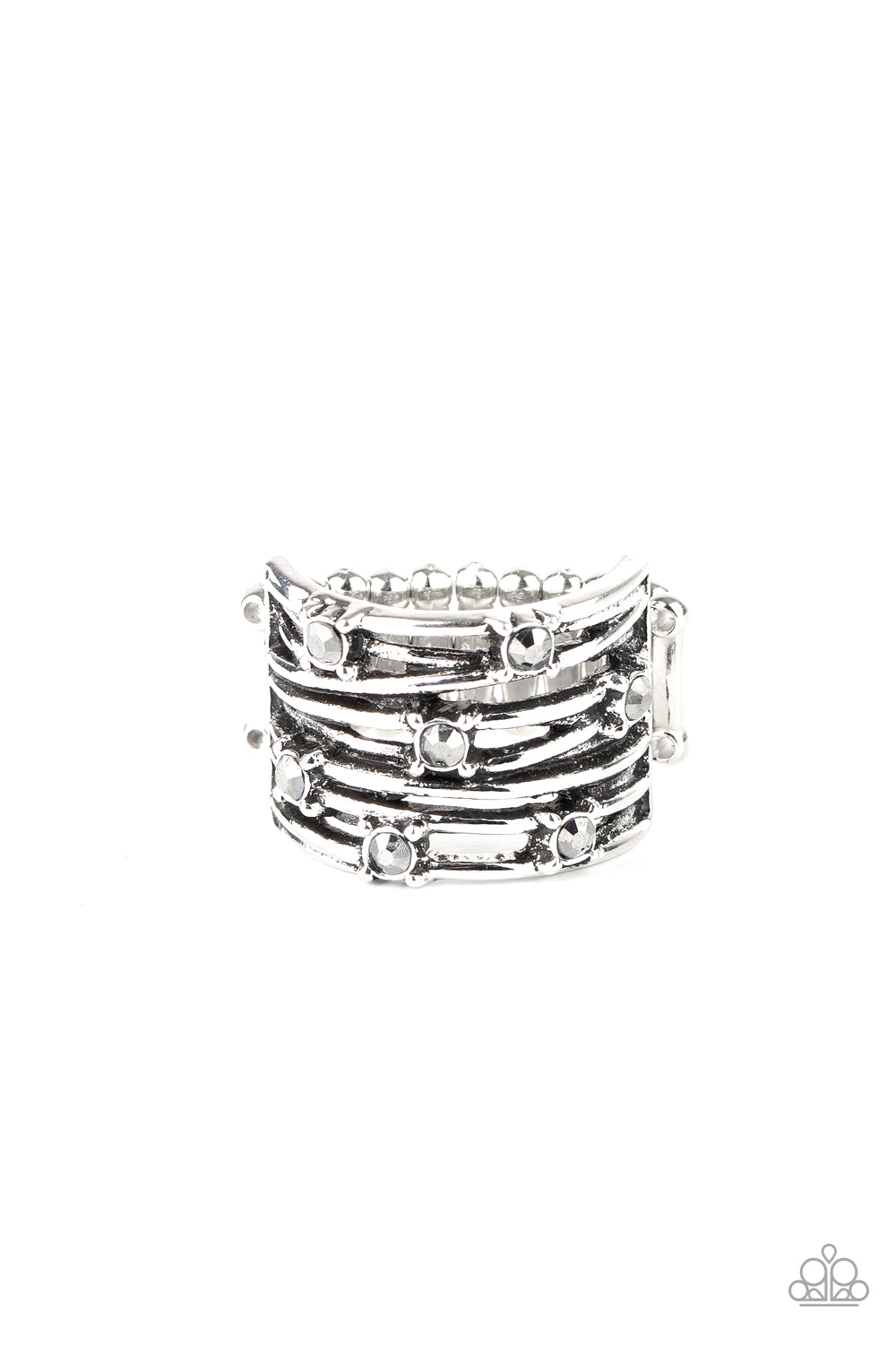 Revved Up Radiance - silver - Paparazzi ring