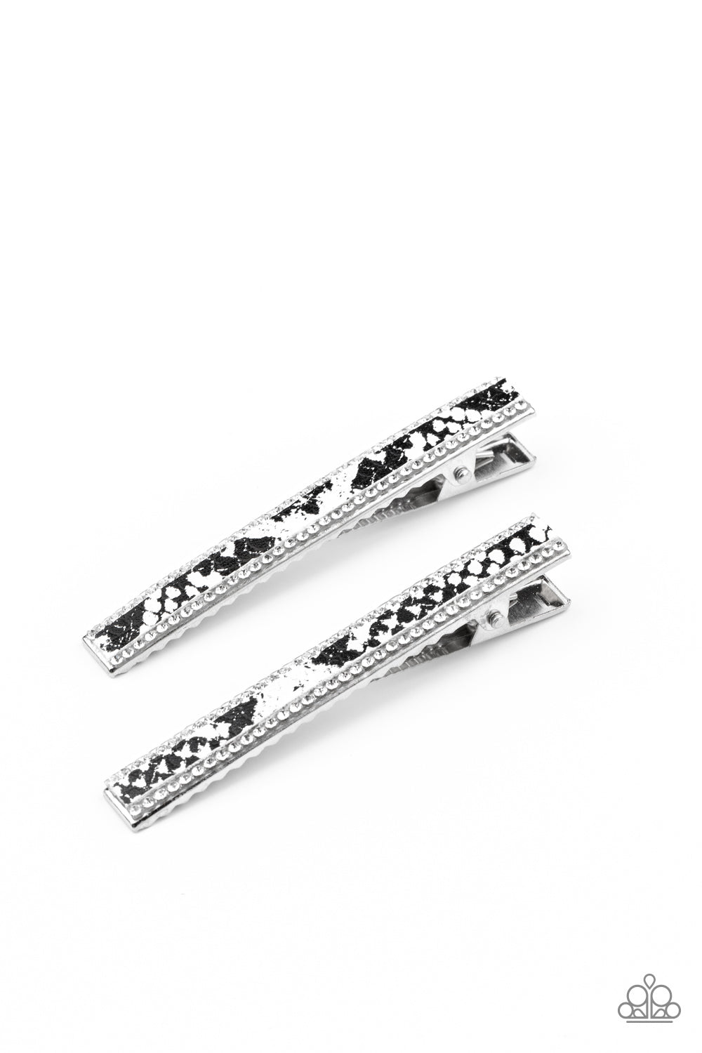 Rhinestone Jungle - black - Paparazzi hair clip