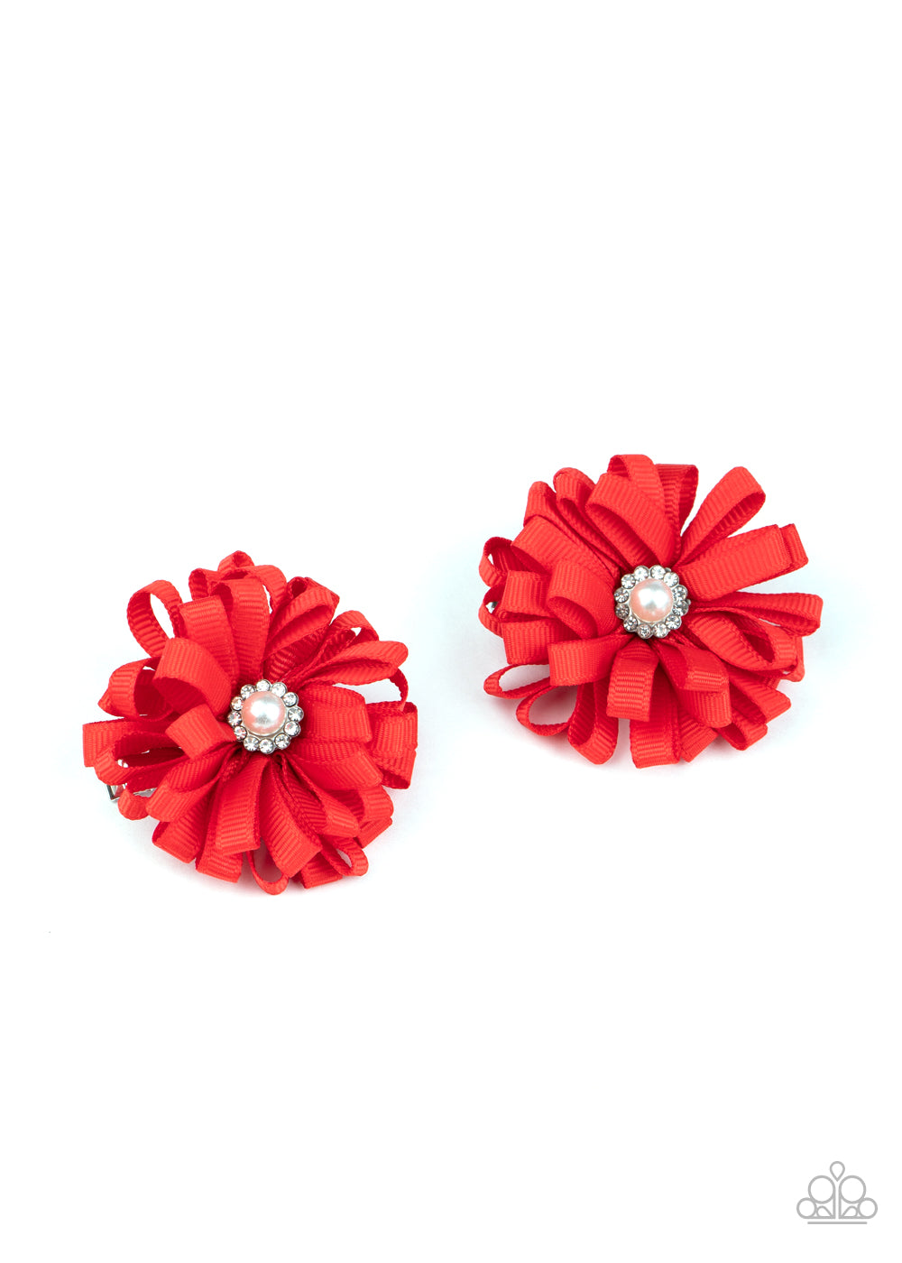 Ribbon Reception - red - Paparazzi hair clip