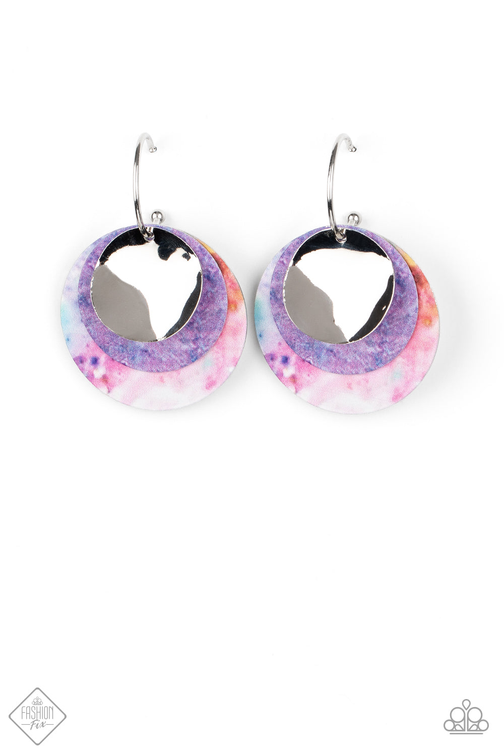 Ride or TIE DYE - multi - Paparazzi earrings