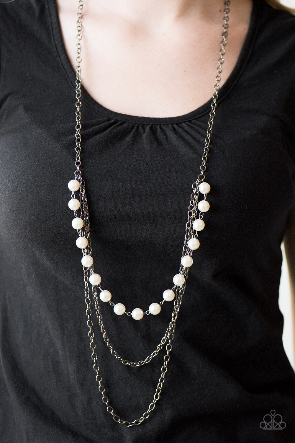 Right On The Money - White - Paparazzi necklace