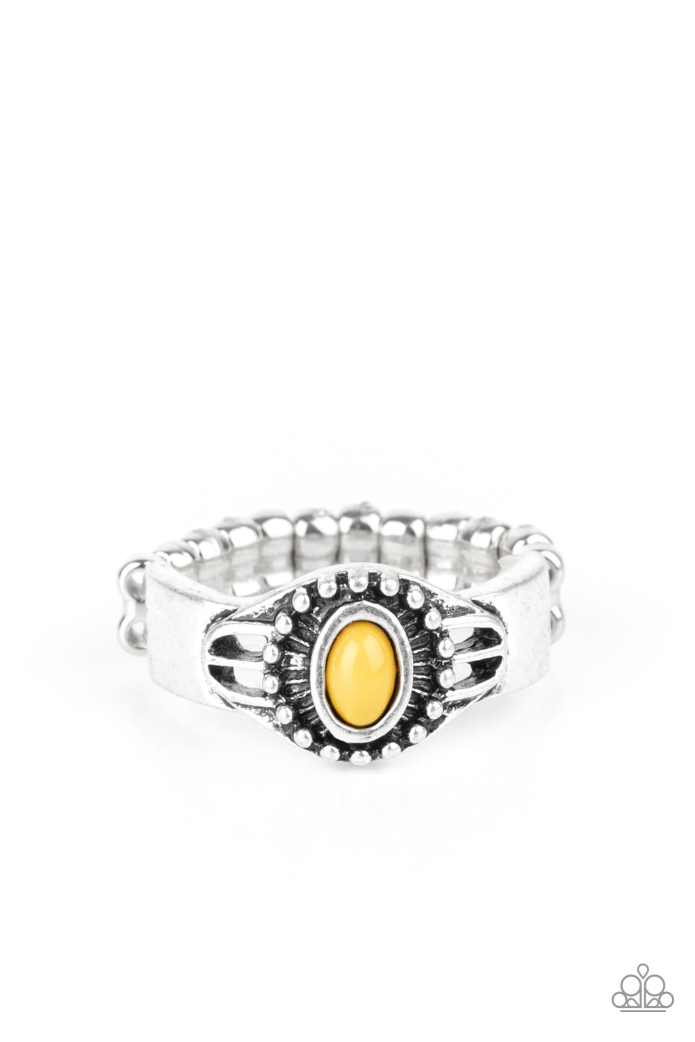 Right On TREK - yellow - Paparazzi ring