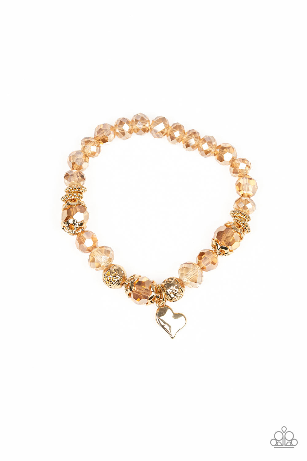 Right On The Romance - gold - Paparazzi bracelet