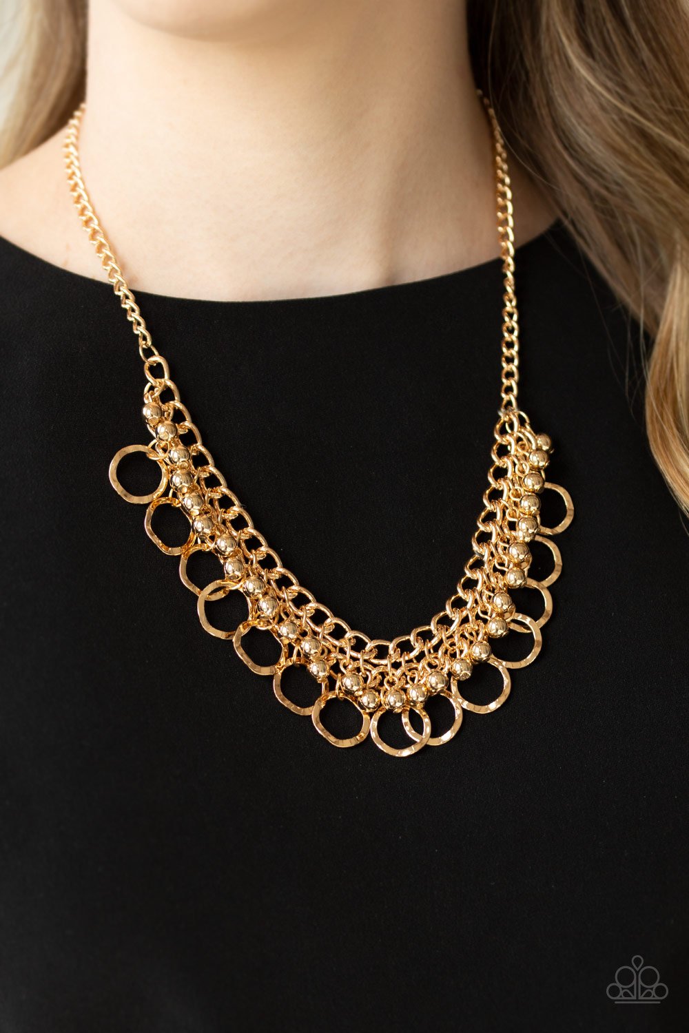 Ring Leader Radiance-gold-Paparazzi necklace