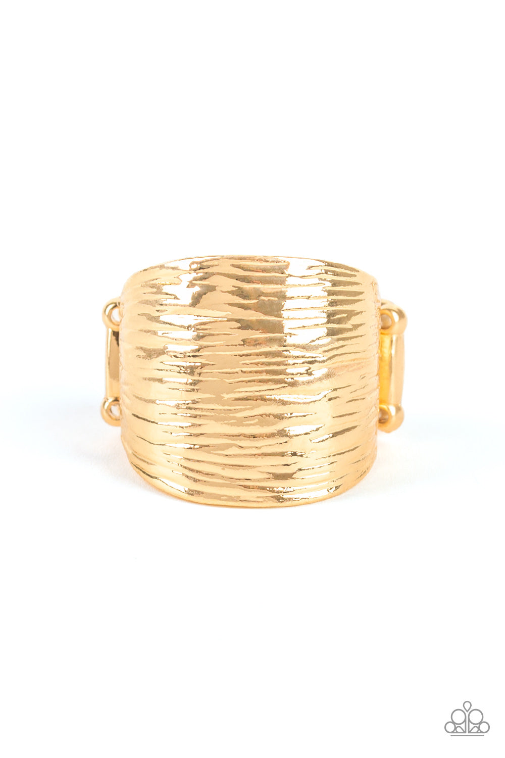 Rippling Rivers - gold - Paparazzi ring