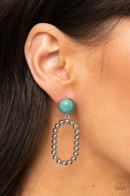 Riverbed Refuge - blue - Paparazzi earrings
