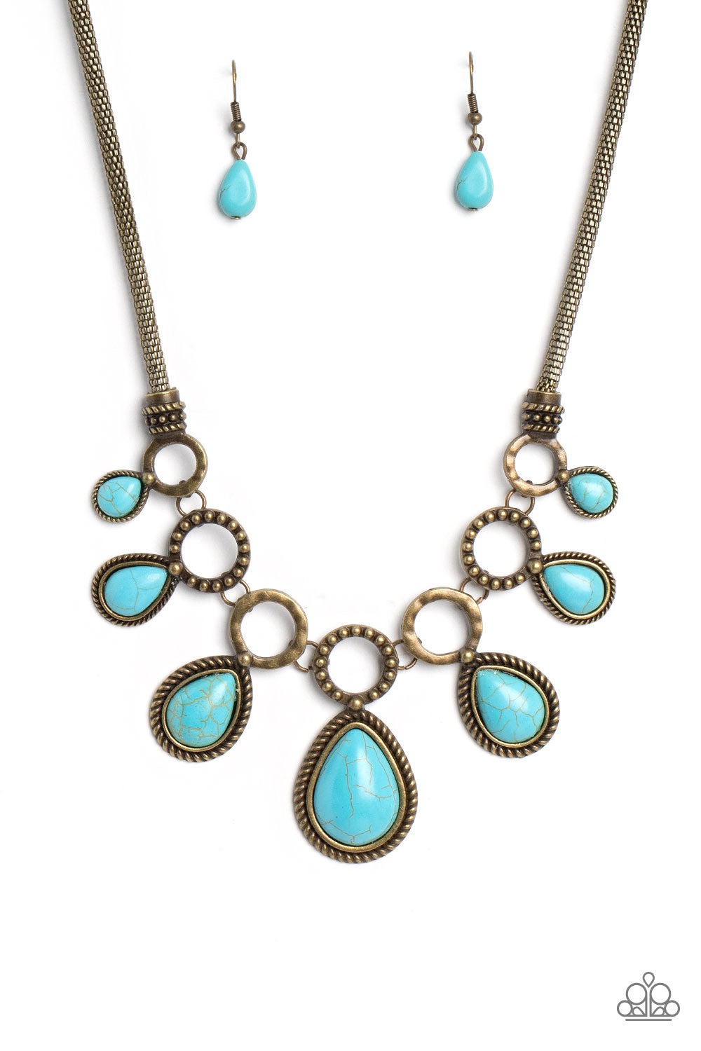 Riverside Relic - brass - Paparazzi necklace