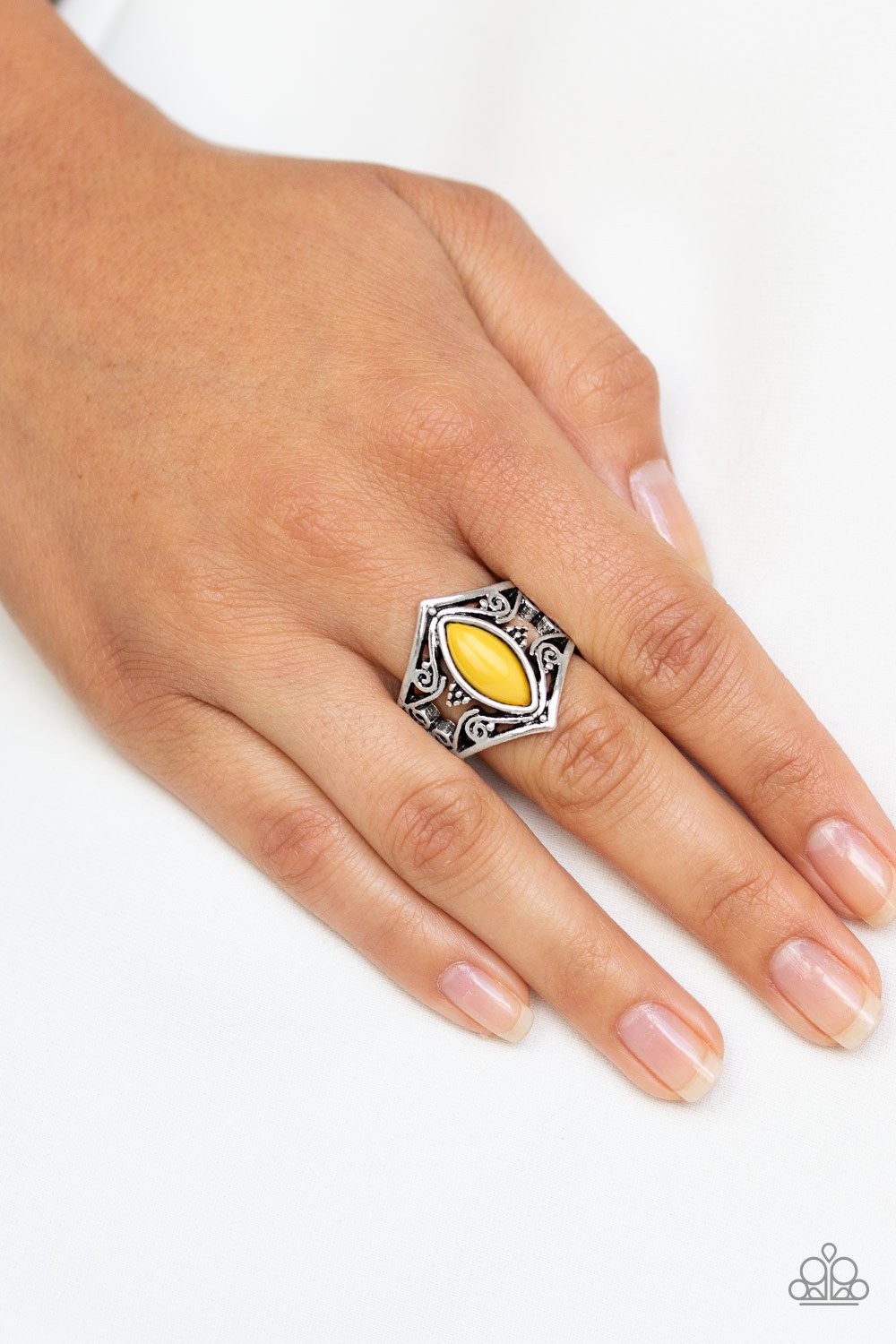 Roamin Rogue - yellow - Paparazzi ring