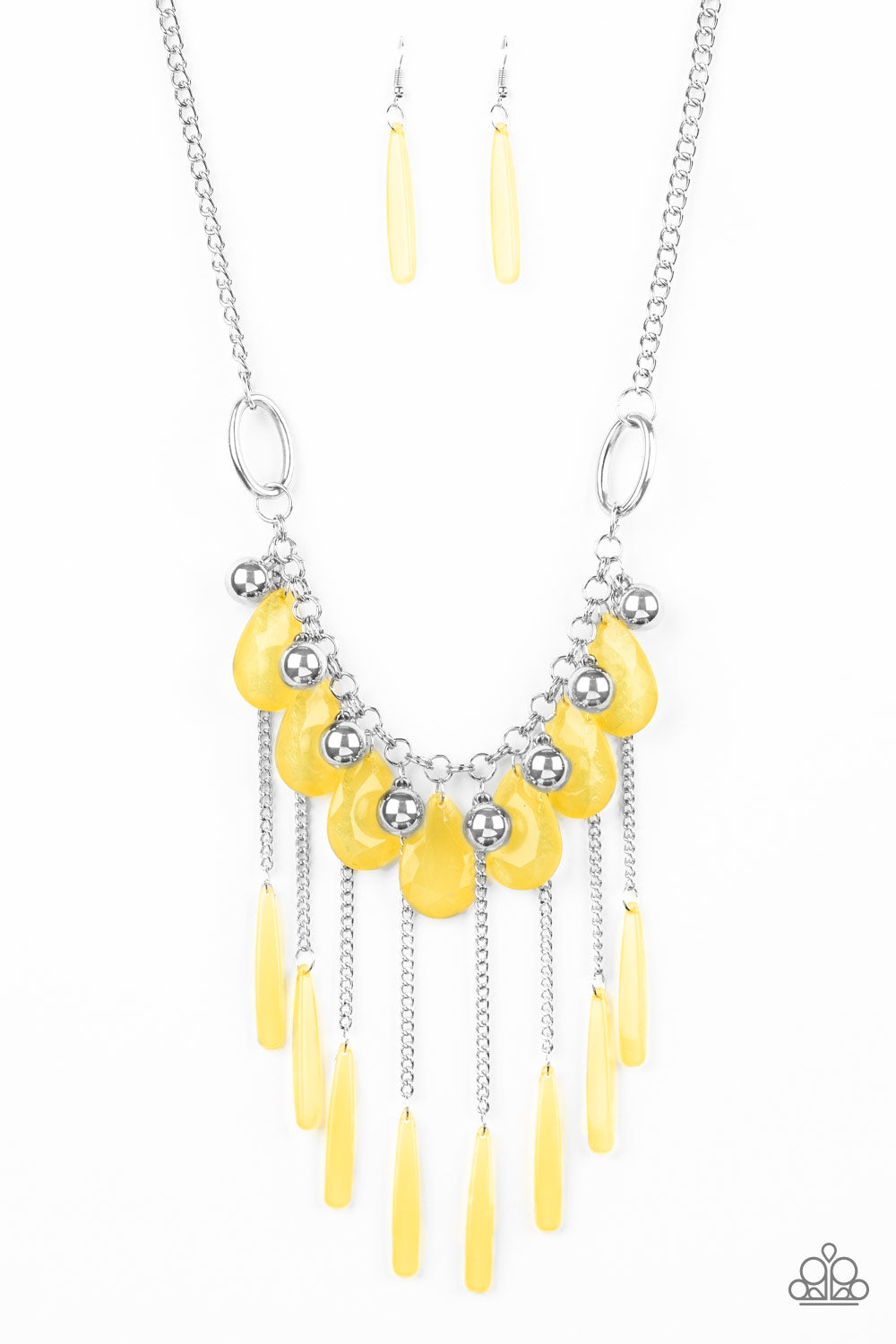 Roaring Riviera - yellow - Paparazzi necklace