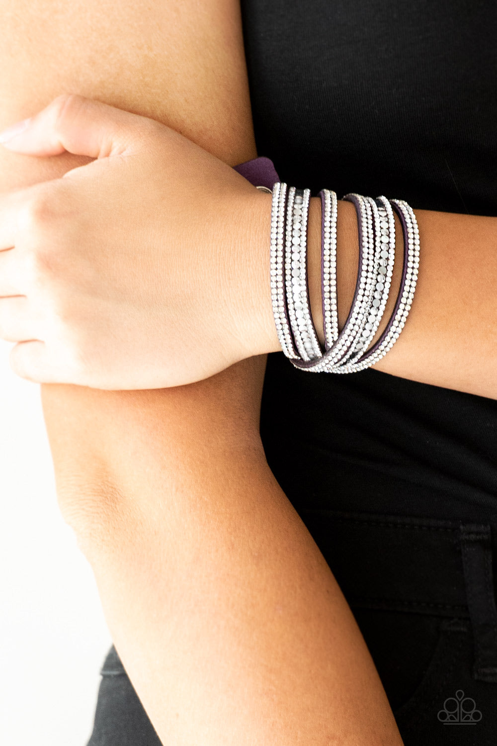 Rock Star Attitude - purple - Paparazzi bracelet