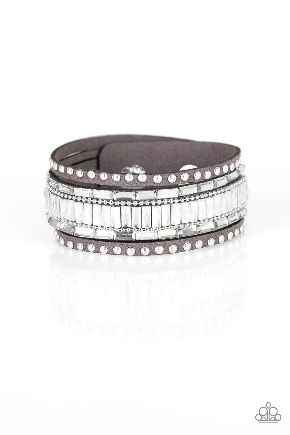Rock Star Rocker - silver - Paparazzi bracelet