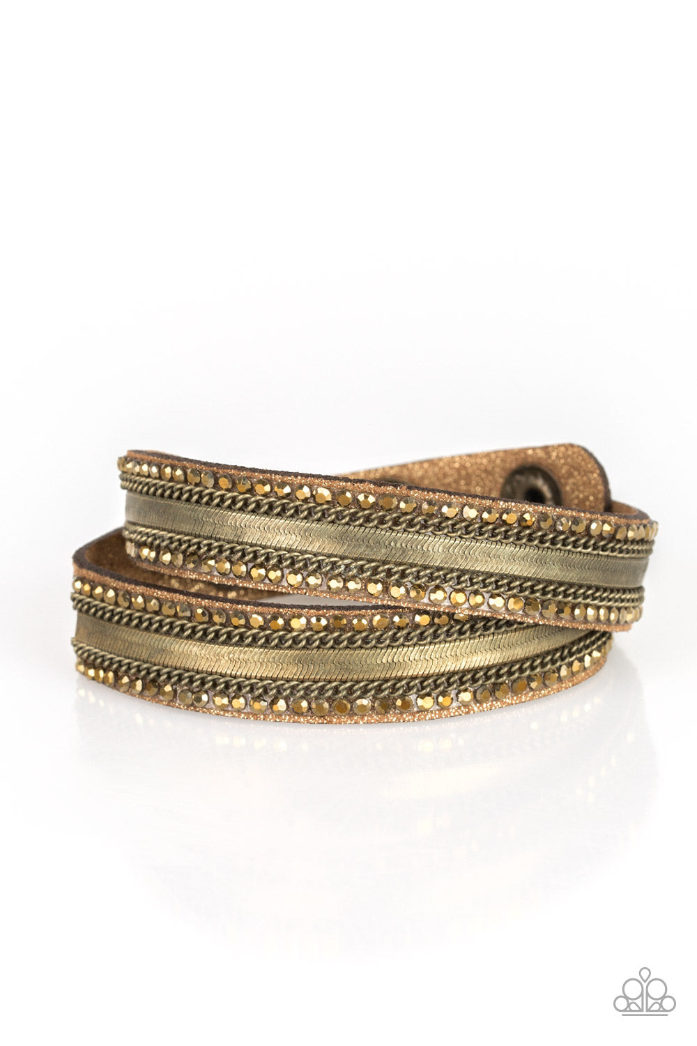 Rocker Rivalry - brass - Paparazzi bracelet