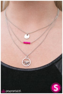 Rockin Robin - pink - Paparazzi necklace