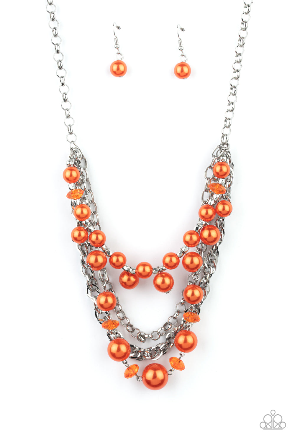 Rockin Rockette - orange - Paparazzi necklace