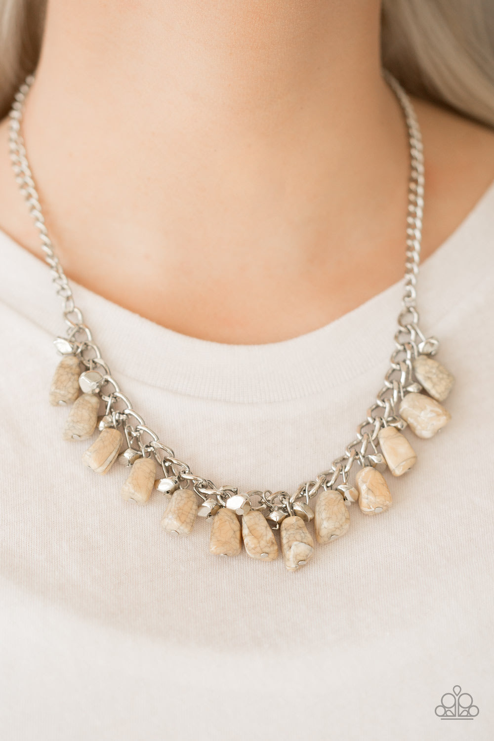 Rocky Shores - brown - Paparazzi necklace
