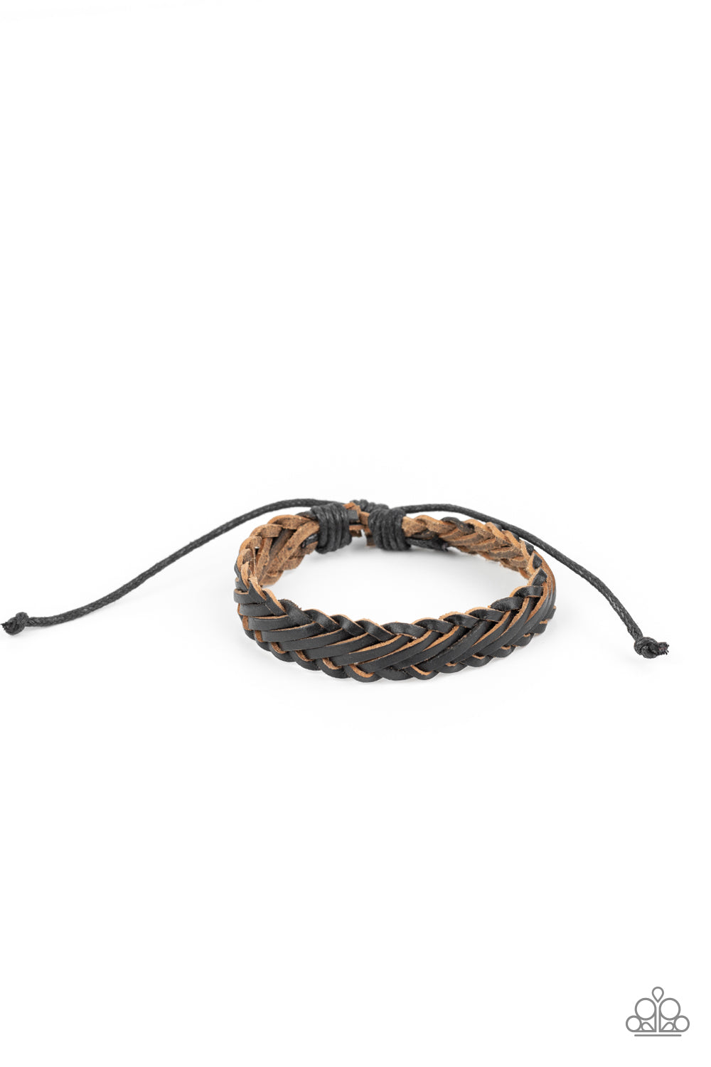 Rodeo Roundup - black - Paparazzi mens bracelet