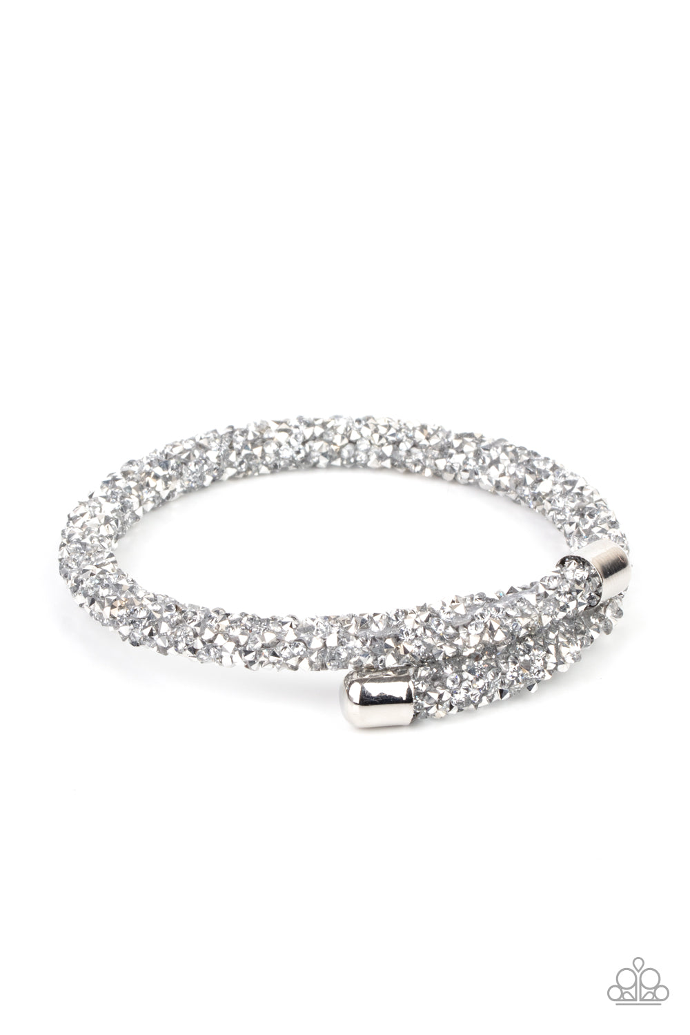 Roll Out The Glitz - silver - Paparazzi bracelet