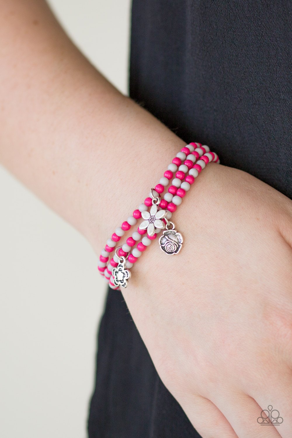 Rooftop Gardens - pink - Paparazzi bracelet