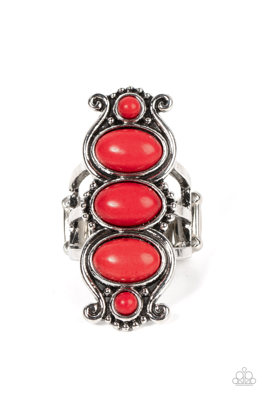 Roswell Relic - red - Paparazzi ring
