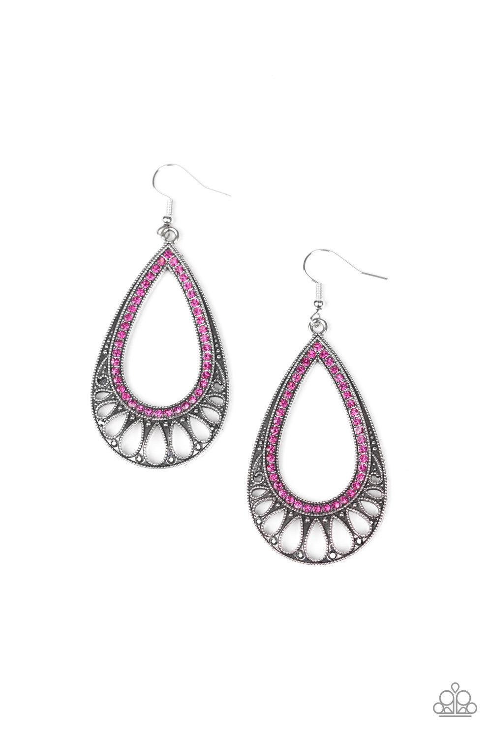 Royal Finesse - pink - Paparazzi earrings