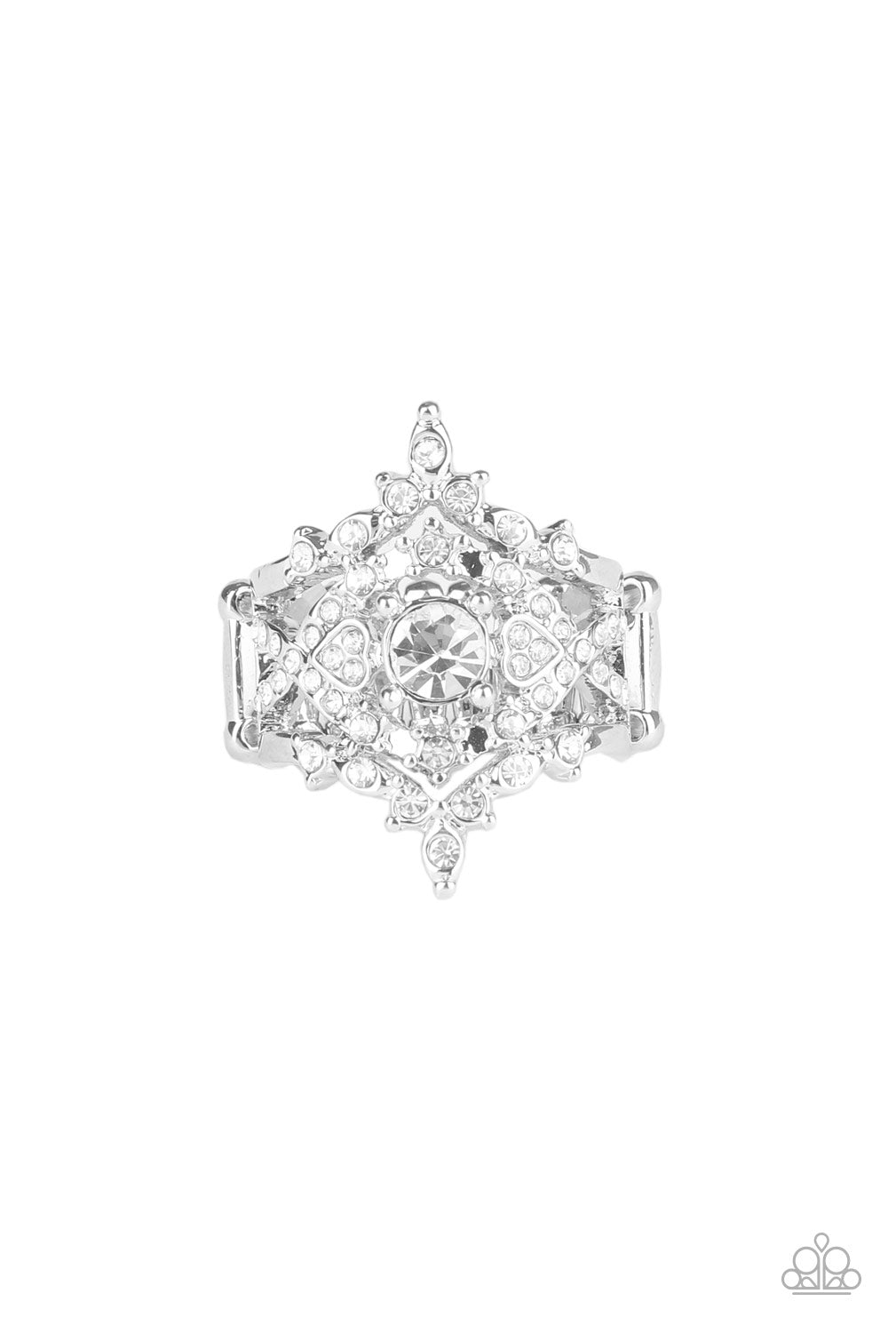 Royal Love Story - white - Paparazzi ring