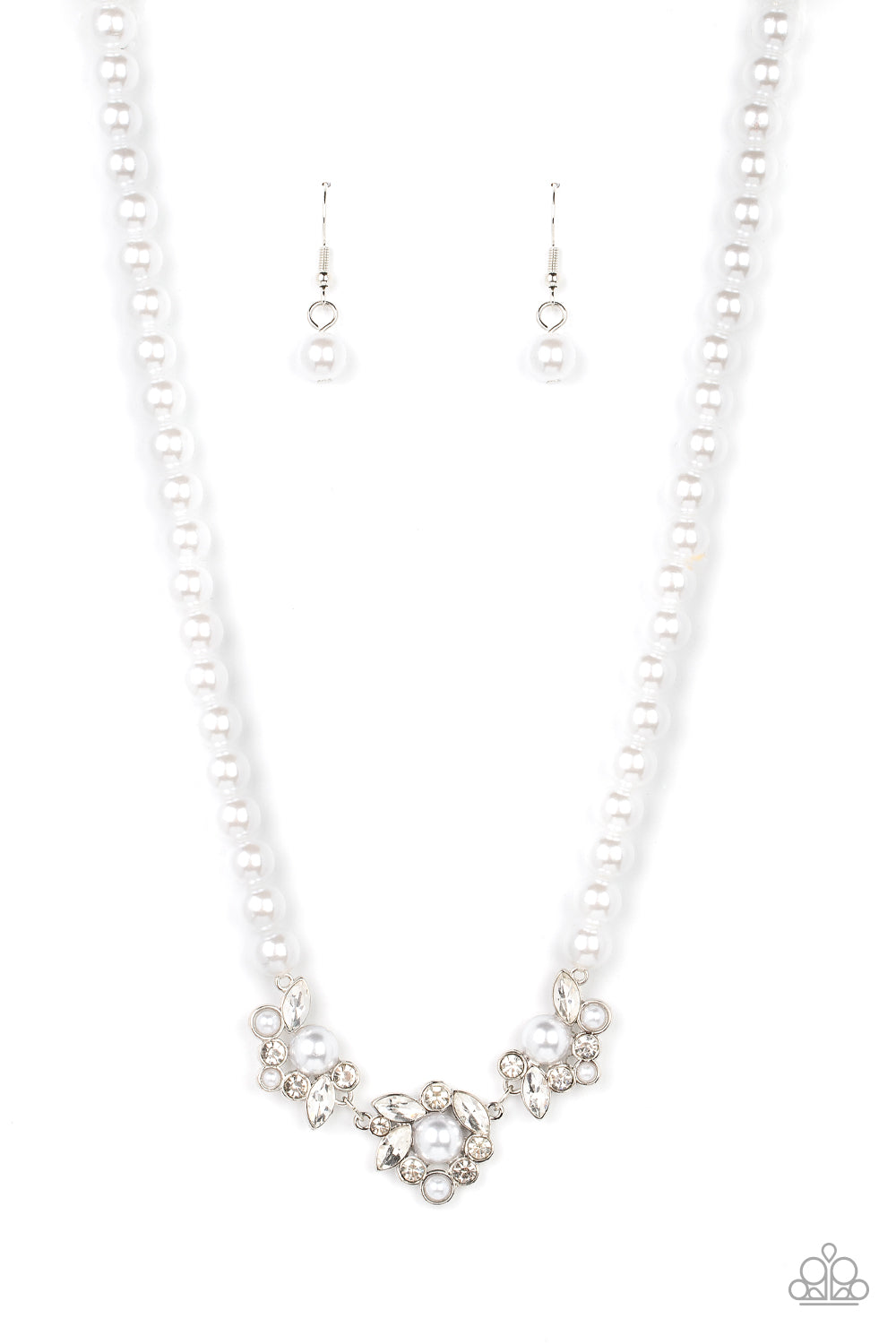 Royal Renditions - white - Paparazzi necklace