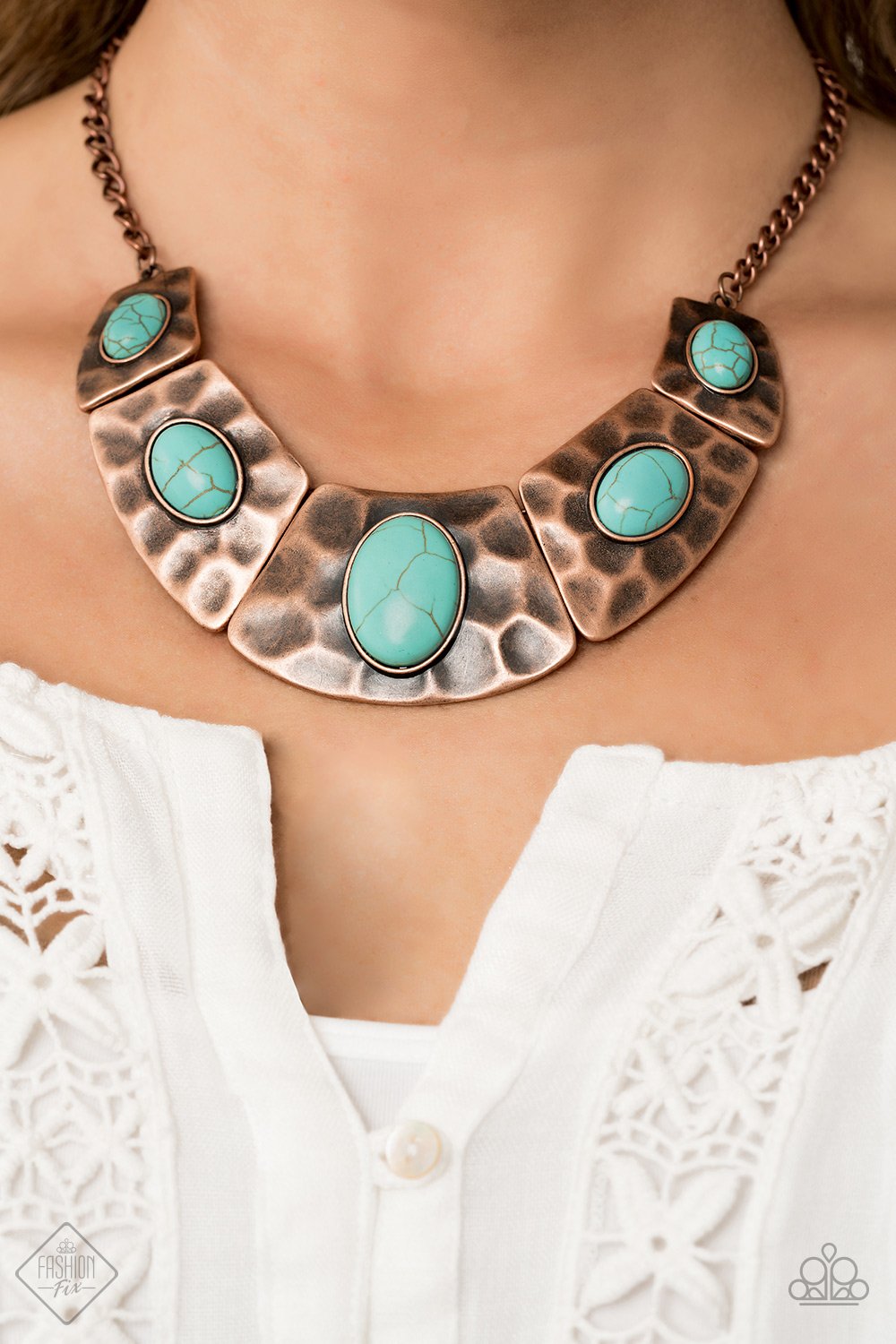 RULER in Favor-copper-Paparazzi necklace