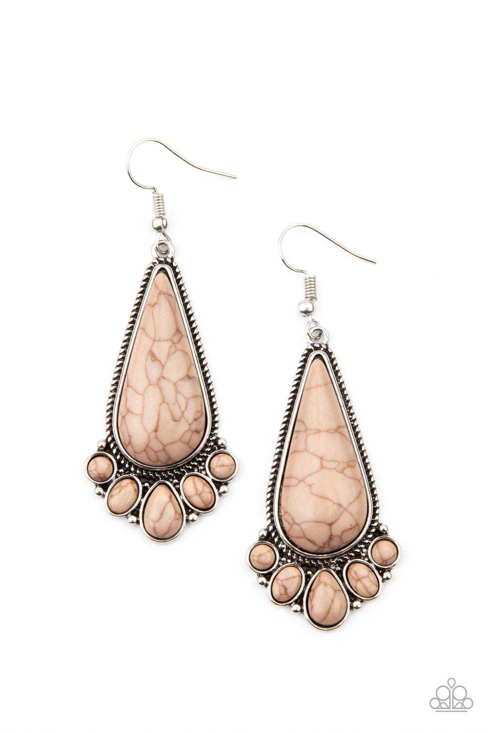 Rural Recluse - brown - Paparazzi earrings