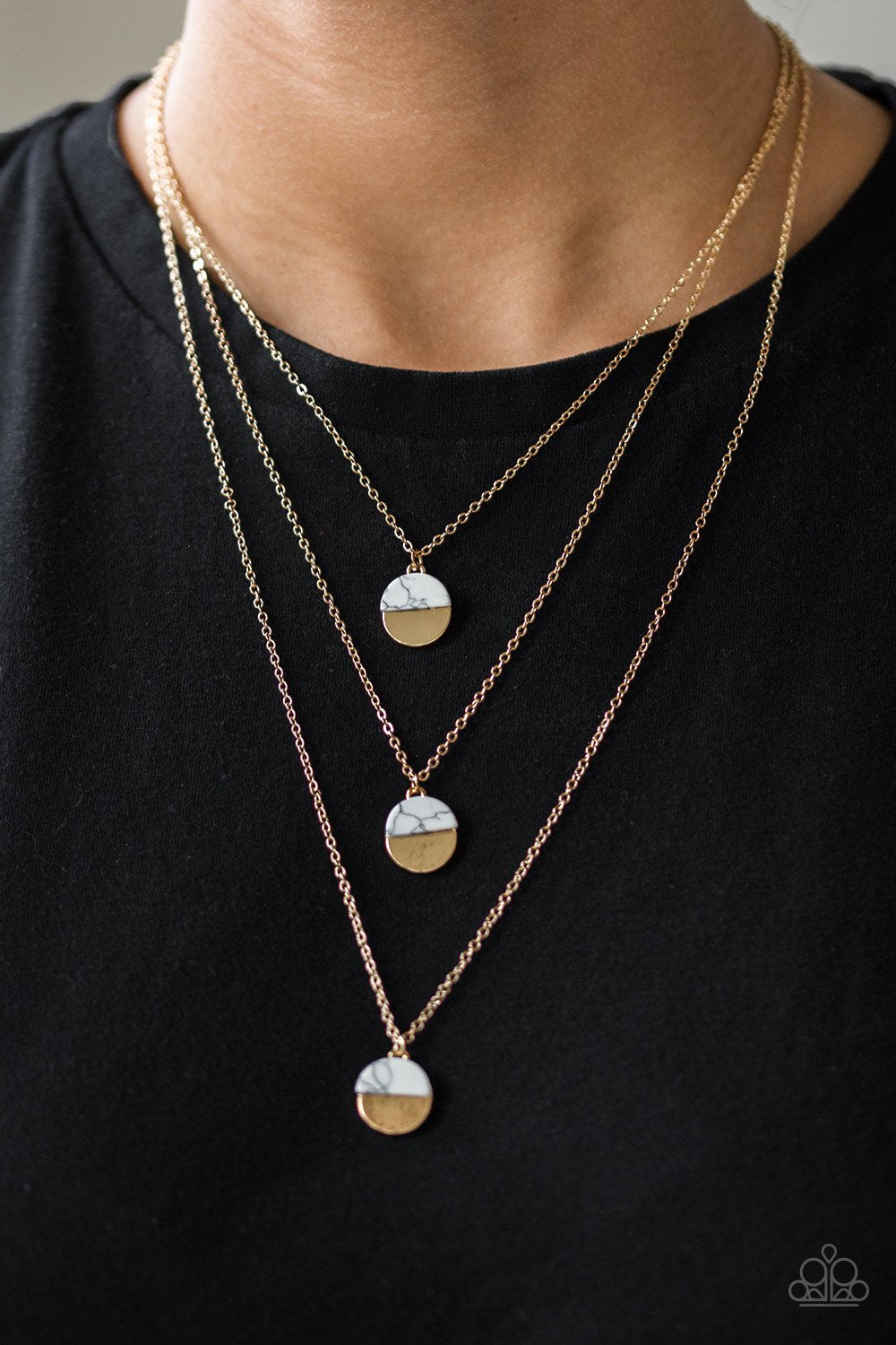 Rural Reconstruction-gold-Paparazzi necklace