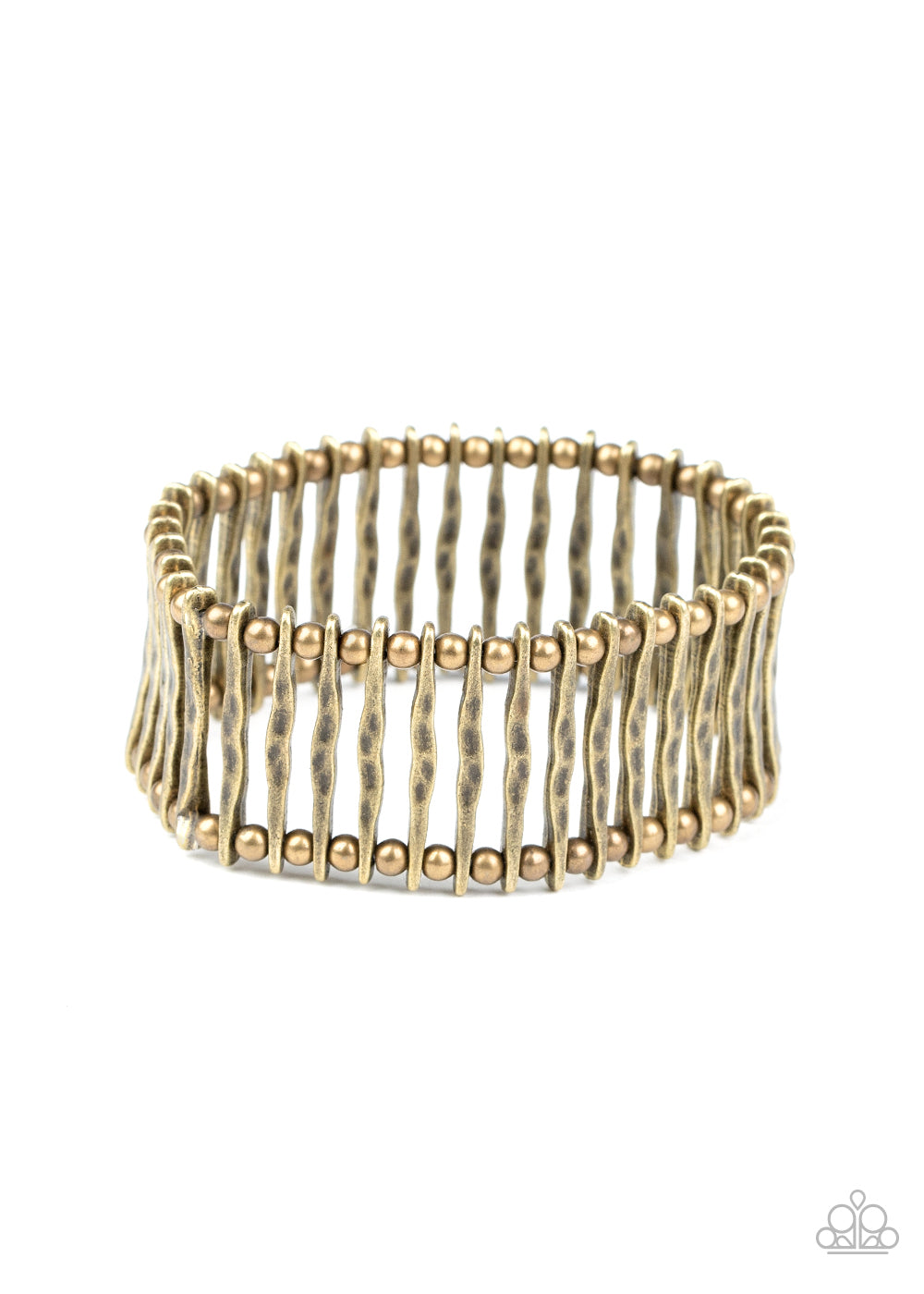 Rustic Rebellion - brass - Paparazzi bracelet