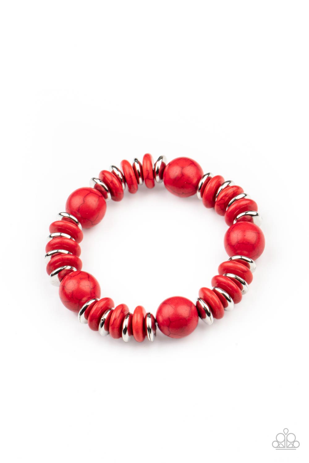 Rustic Rival - red - Paparazzi bracelet