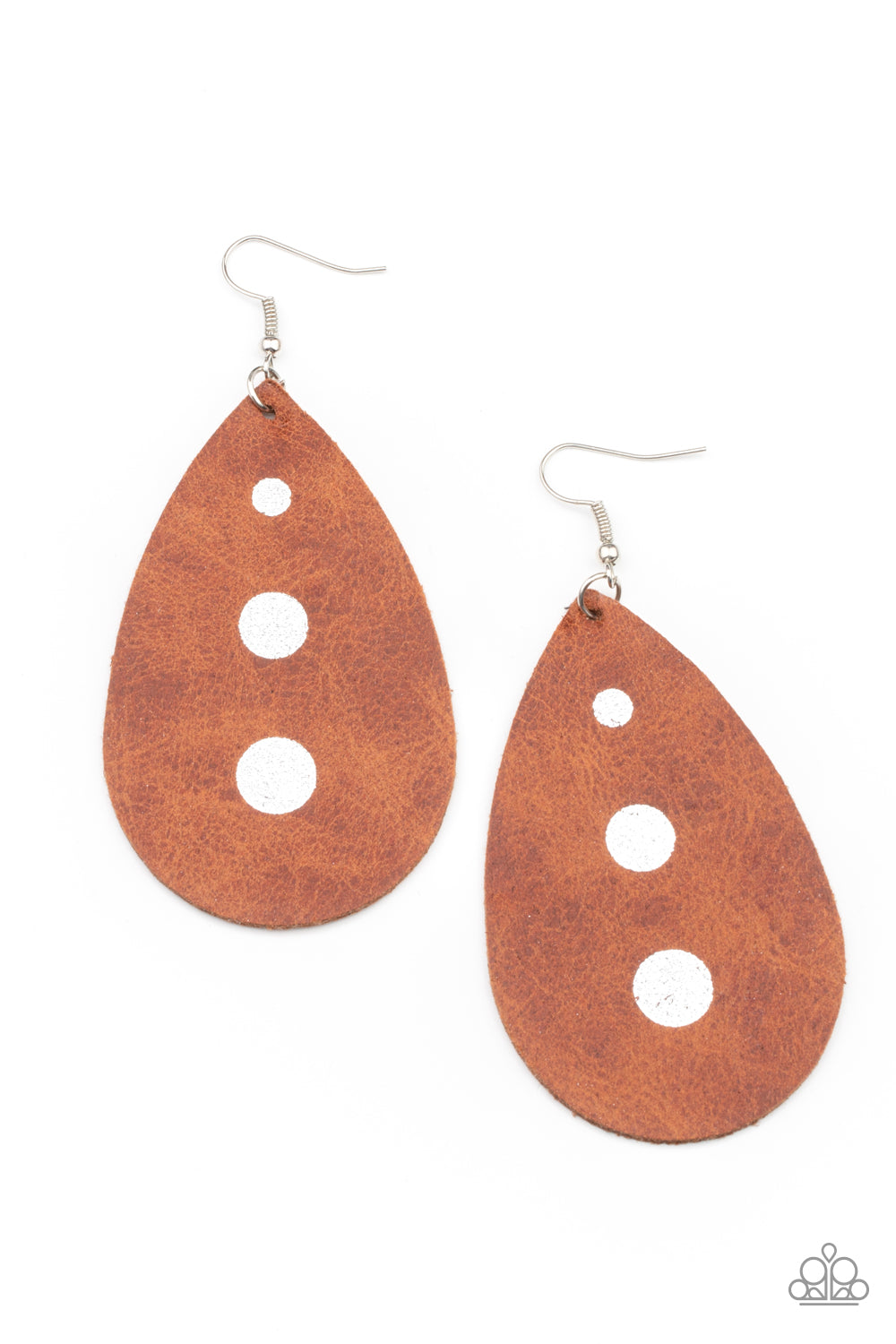 Rustic Torrent - brown - Paparazzi earrings