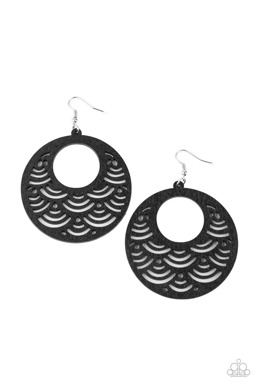 SEA le Vie - black - Paparazzi earrings